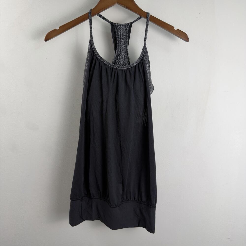 Lululemon No Limits Women’s Size 6 Tank Black/Great Granite Black Mojave